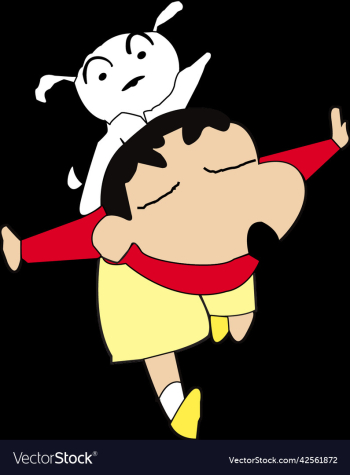 shinchan with shiro