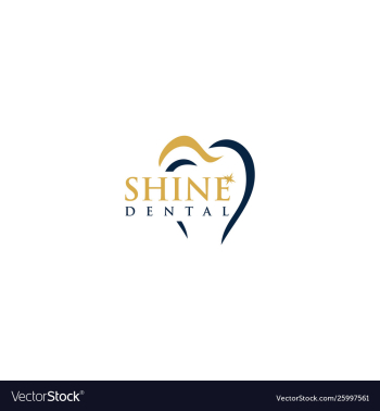 Shine dental care creative business logo vector image Shine dental care creative business logo vector image