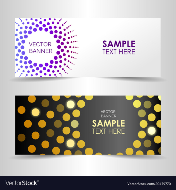 shining abstract banner with space for text