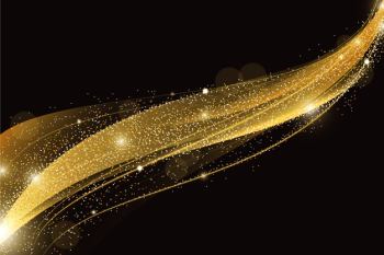 Shiny and gold wave background concept Free Vector Shiny and gold wave background concept Free Vector