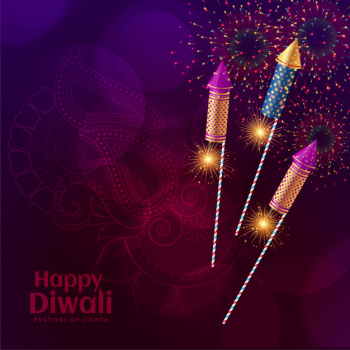 Shiny diwali crackers firework celebration illustration Free Vector Shiny diwali crackers firework celebration illustration Free Vector