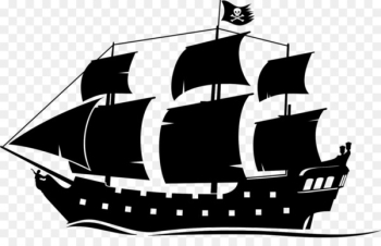 Ship Black Pearl Boat Piracy Clip art - Pirate Silhouette Cliparts 
