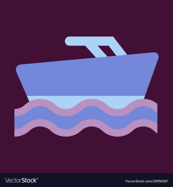 Ship icon flat pictogram on background symbol vector image Ship icon flat pictogram on background symbol vector image