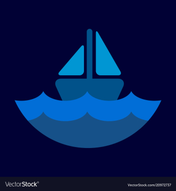 Ship icon flat pictogram on background symbol vector image Ship icon flat pictogram on background symbol vector image