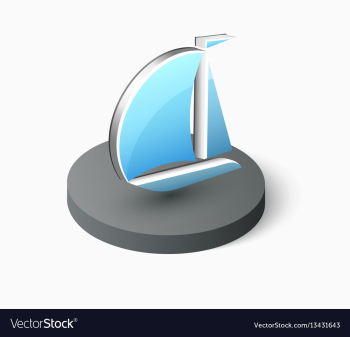 Ship tour boat yacht vector image Ship tour boat yacht vector image