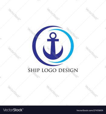 Ship-wheel logo-design vector image Ship-wheel logo-design vector image