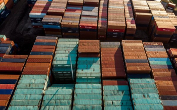 Shipping Containers As Seen From Above Shipping Containers As Seen From Above