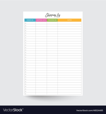 shipping log shipping log