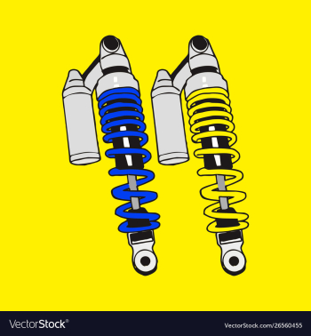 Shock absorber vector image Shock absorber vector image