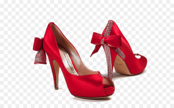 Shoe Bride Red High-heeled footwear Wedding - Female Shoes PNG HD 