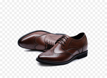 Shoe Leather Watch Footwear - Bullock carved leather shoes business casual 