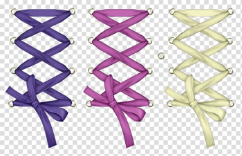 Shoelaces Corset Ribbon Necktie, ribbon transparent background PNG clipart