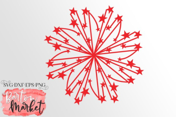 Shooting Stars Mandala SVG DXF EPS PNG Shooting Stars Mandala SVG DXF EPS PNG