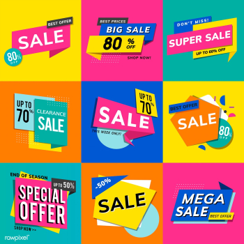 Shop sale promotion advertisements vector set | Free stock vector - 538286 Shop sale promotion advertisements vector set | Free stock vector - 538286