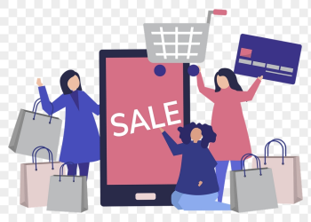 Shopper png cartoon clipart, online | Free PNG - rawpixel