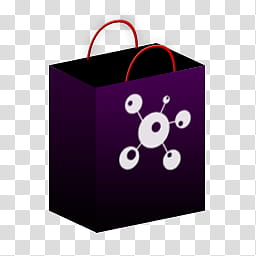 Shopping Bag Icon, Empty Bag, purple gift bag illustration transparent background PNG clipart