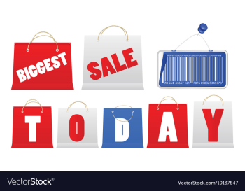 Shopping bags vector image Shopping bags vector image