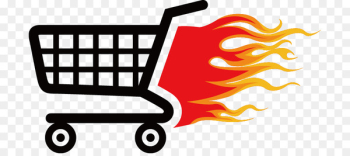 Shopping cart Icon - Flame shopping cart icon Shopping cart Icon - Flame shopping cart icon