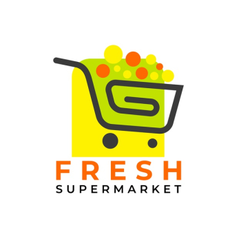 Shopping cart supermarket logo template Free Vector Shopping cart supermarket logo template Free Vector