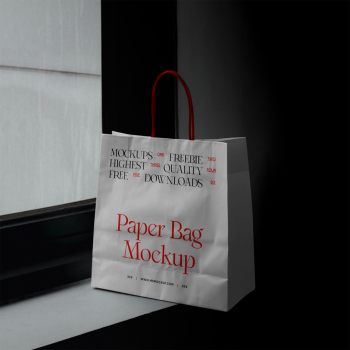 Shopping Paper Bag PSD Mockup Shopping Paper Bag PSD Mockup