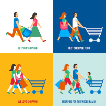 Shopping People Concept Shopping People Concept