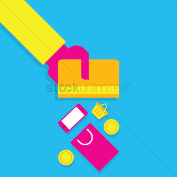 Shopping with credit card Shopping with credit card