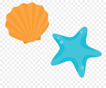 Shore Seashell Beach - Vector cartoon starfish shell Shore Seashell Beach - Vector cartoon starfish shell