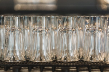 Shot Glasses Lined Up Shot Glasses Lined Up
