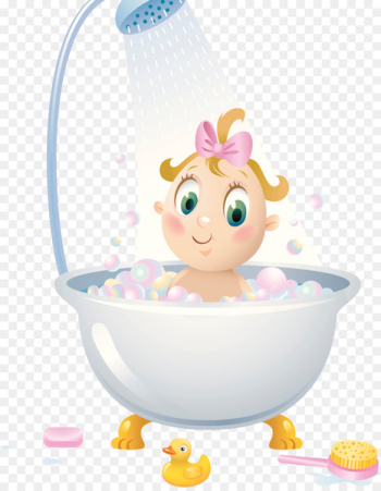 Shower Bathroom Child Bathtub Illustration - Bathroom with shower 