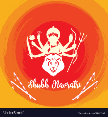 shubh navratri with goddess durga