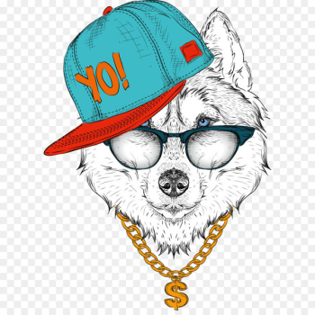 Siberian Husky Drawing Royalty-free Illustration - Pop music, illustration, pop 