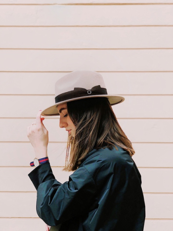 Side View Photography of a Woman Wearing Fedora