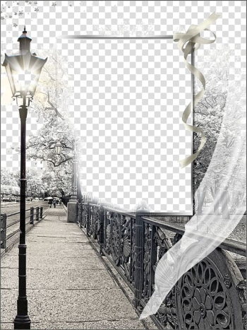 Sidewalk with frame, Street light frame, Roadside freehand cartoon frame background transparent background PNG clipart