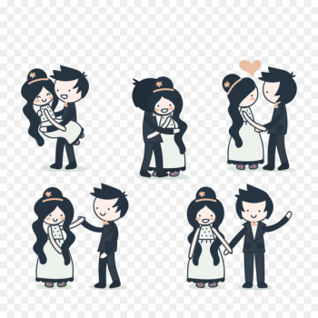 Significant other couple - Vector cute couple Significant other couple - Vector cute couple