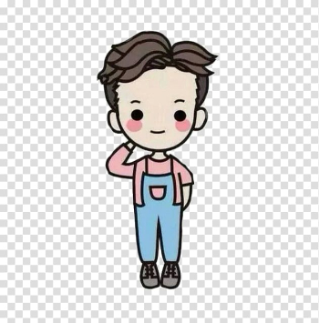 Significant other Q-version Avatar Cartoon Moe, Wheat color skin boy transparent background PNG clipart