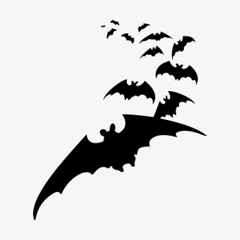 Silhouette bat colony clipart, animal | Free Vector - rawpixel Silhouette bat colony clipart, animal | Free Vector - rawpixel