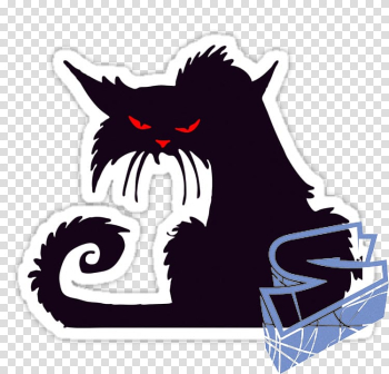 Silhouette Black cat , Silhouette transparent background PNG clipart Silhouette Black cat , Silhouette transparent background PNG clipart