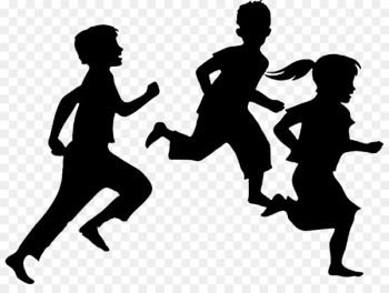 Silhouette Child Clip art - running Silhouette Child Clip art - running