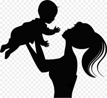Silhouette Child Infant Mother - Silhouette Silhouette Child Infant Mother - Silhouette