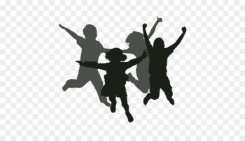 Silhouette Child - jumping Silhouette Child - jumping
