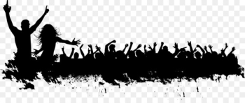 Silhouette Crowd - Carnival crowd silhouette vector material Silhouette Crowd - Carnival crowd silhouette vector material