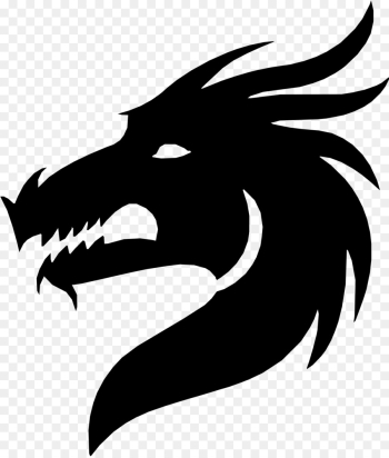Silhouette, Dragon, Royaltyfree, Head, Blackandwhite PNG Silhouette, Dragon, Royaltyfree, Head, Blackandwhite PNG