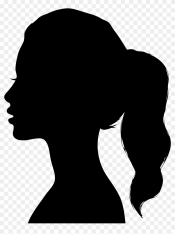 Silhouette Drawing Clip Art - Woman Head Silhouette Png