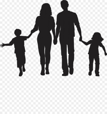 Silhouette Family Clip art - family day Silhouette Family Clip art - family day