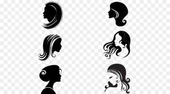 Silhouette Female Face Woman - Multiple women side face 