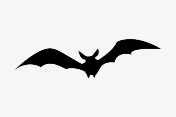 Silhouette flying bat clipart, animal | Free Vector - rawpixel Silhouette flying bat clipart, animal | Free Vector - rawpixel