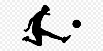 Silhouette, Football, Soccer, Ball, Boy - Silhouette Action Football