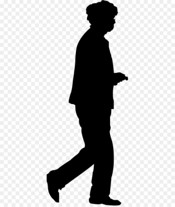 Silhouette Homo sapiens Human figure Black and white Clip art - human siluet 