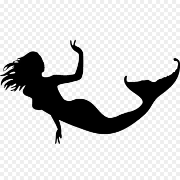 Silhouette Mermaid Photography Drawing Clip art - mermaid tail 