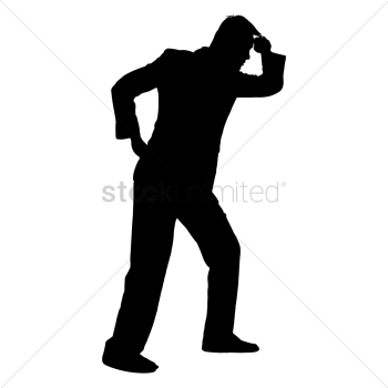 Silhouette of a man Silhouette of a man
